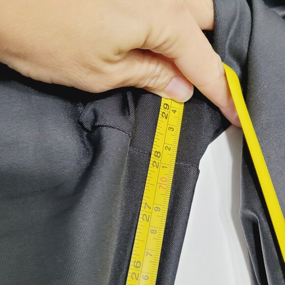 Luxe Legging Womens Black Stretch Ankle Leggings Pants Mid Rise Wet Look Small - Picture 7 of 9